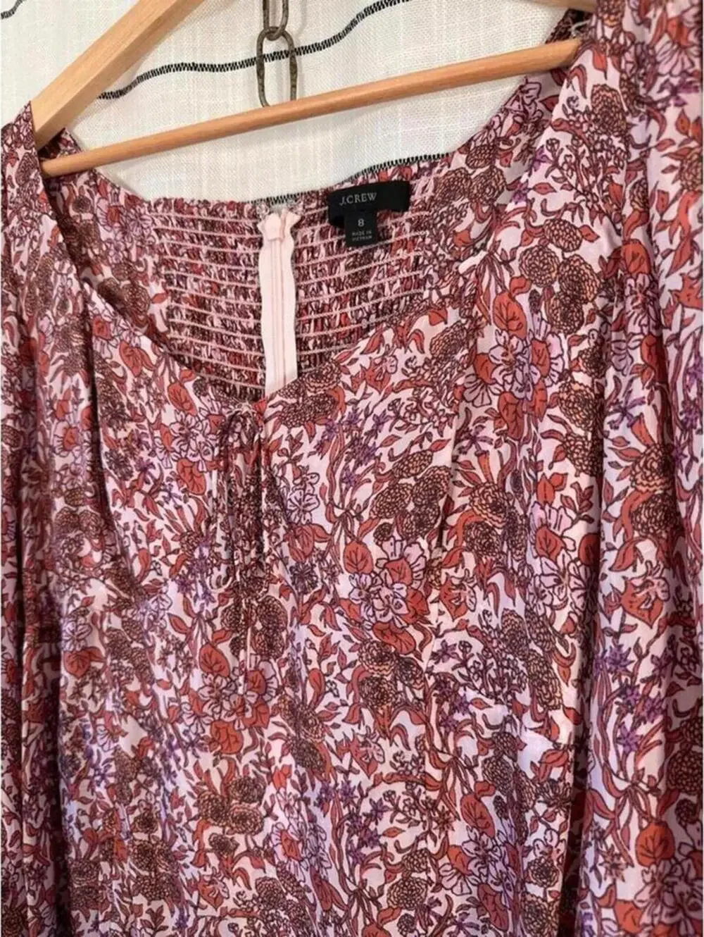 J.Crew Sweetheart A-line Midi Dress in Fete Floral Size 8 feminine bohemian